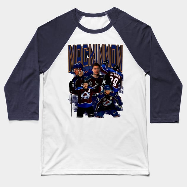 Nathan MacKinnon Baseball T-Shirt by FortezBledoz